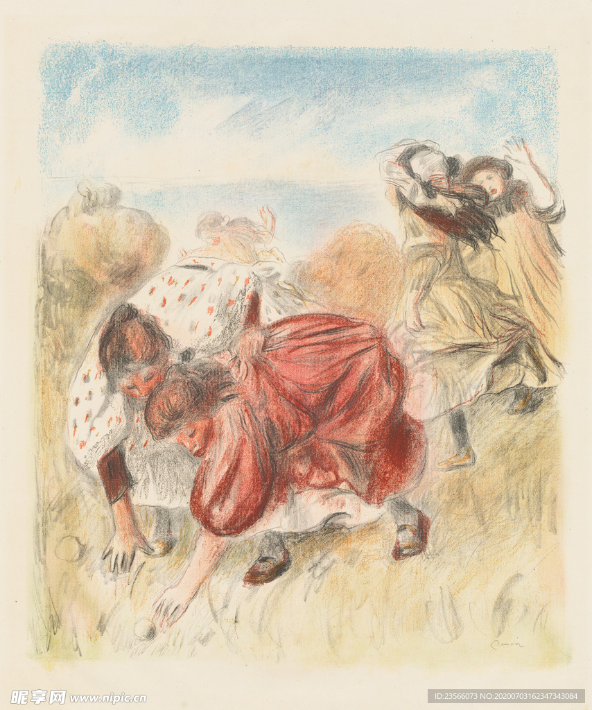 人物形象复古油画