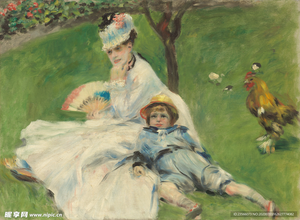 人物形象复古油画