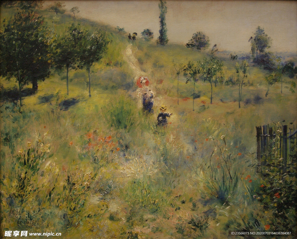 复古色调风景油画