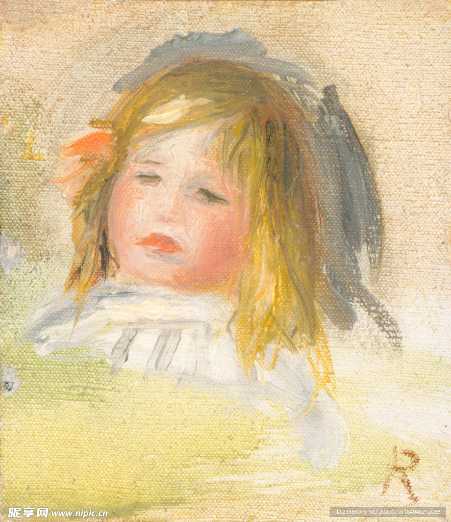 人物形象复古油画