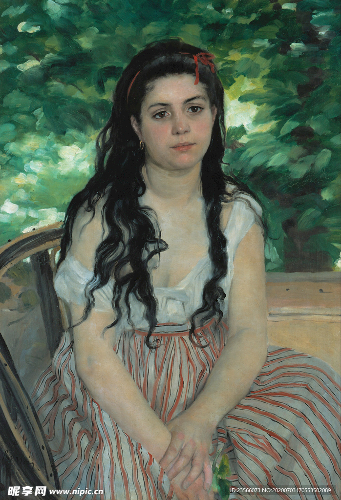 人物形象复古油画