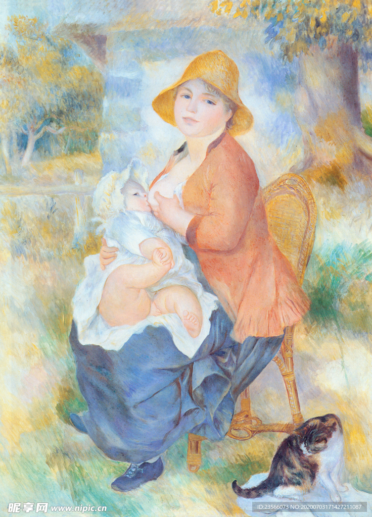 人物形象复古油画