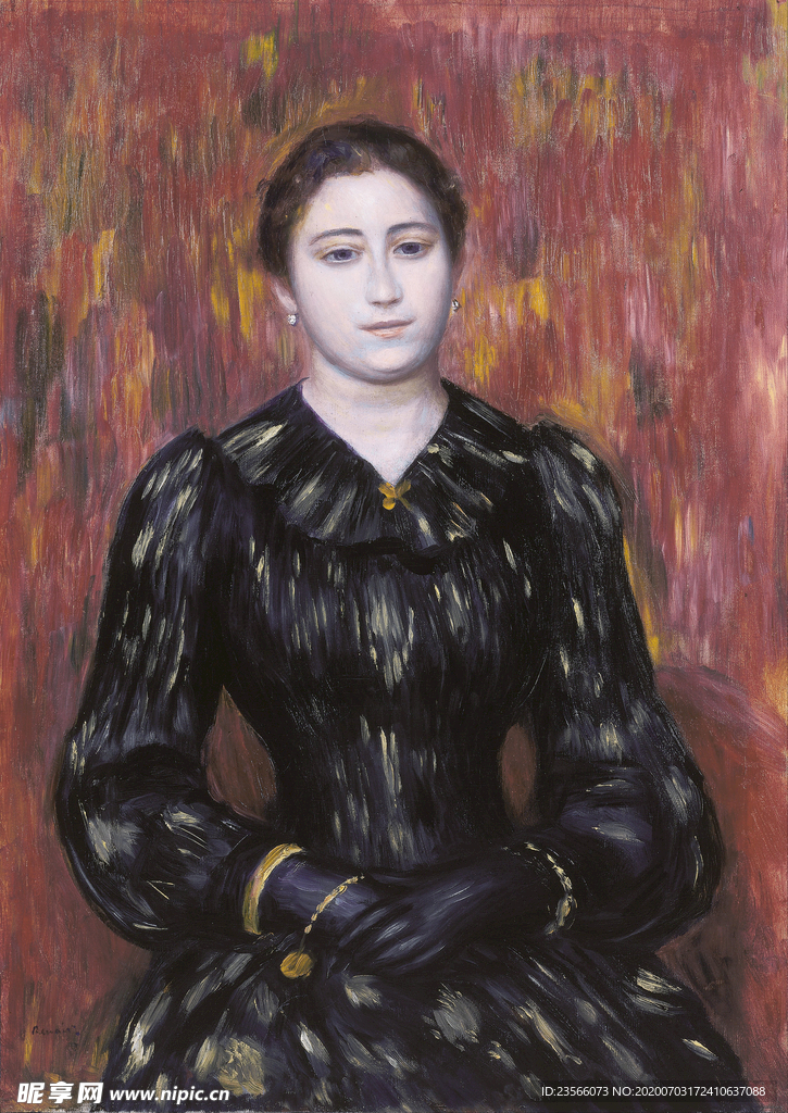 人物形象复古油画