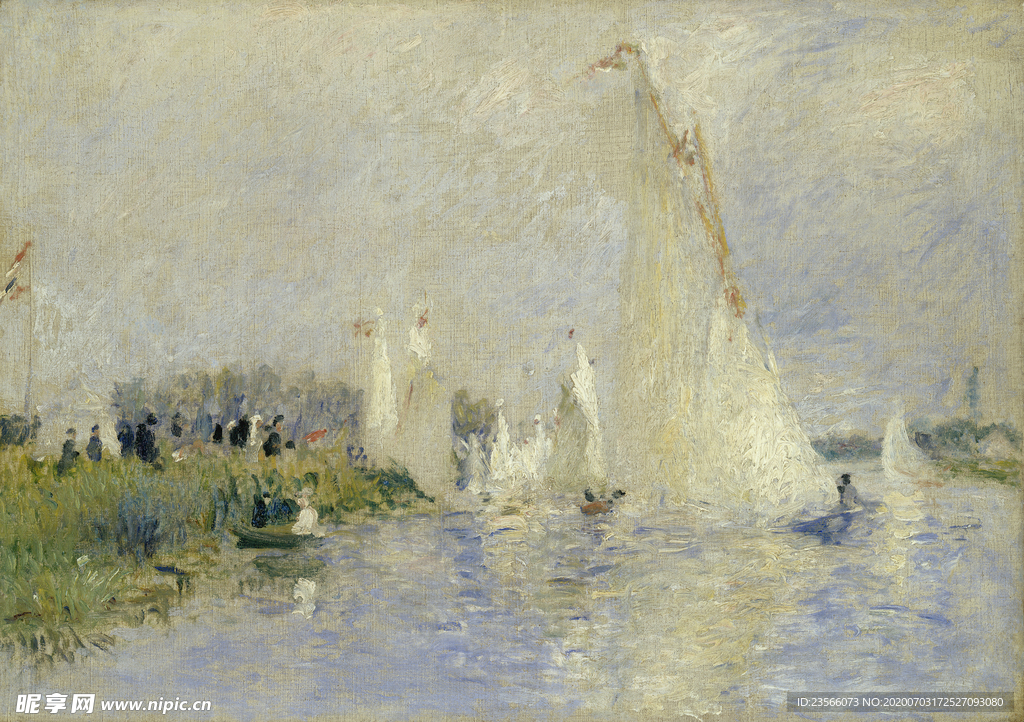 复古色调风景油画