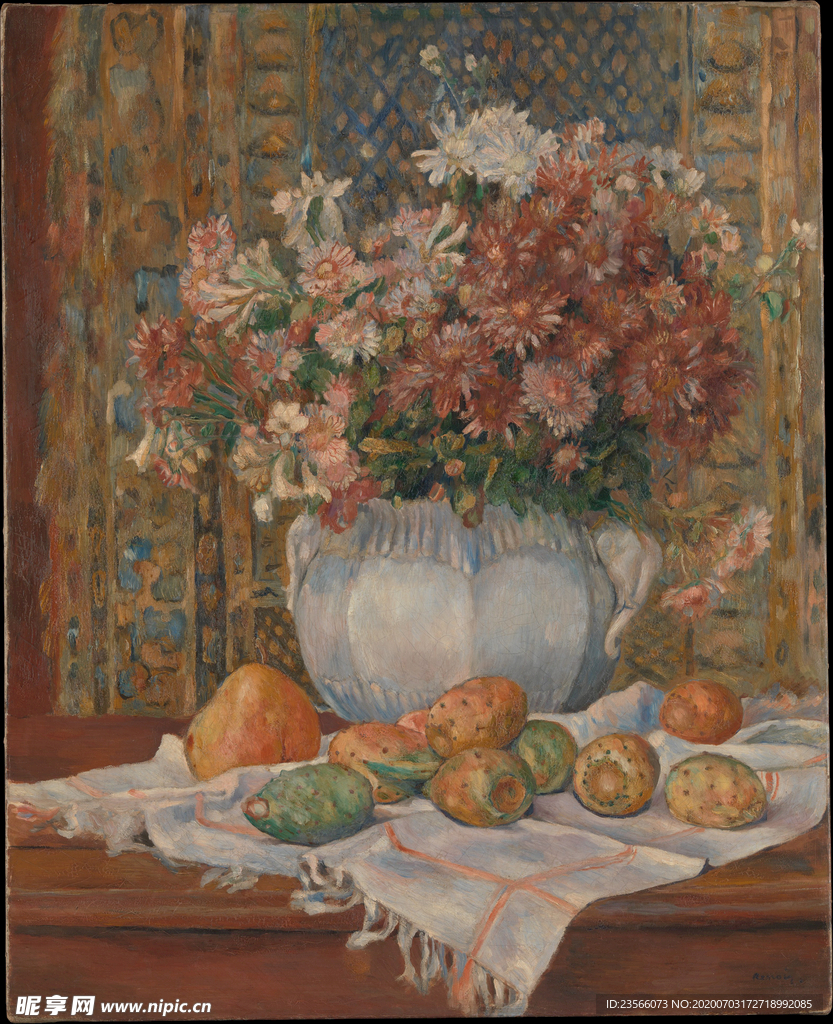 复古静物油画