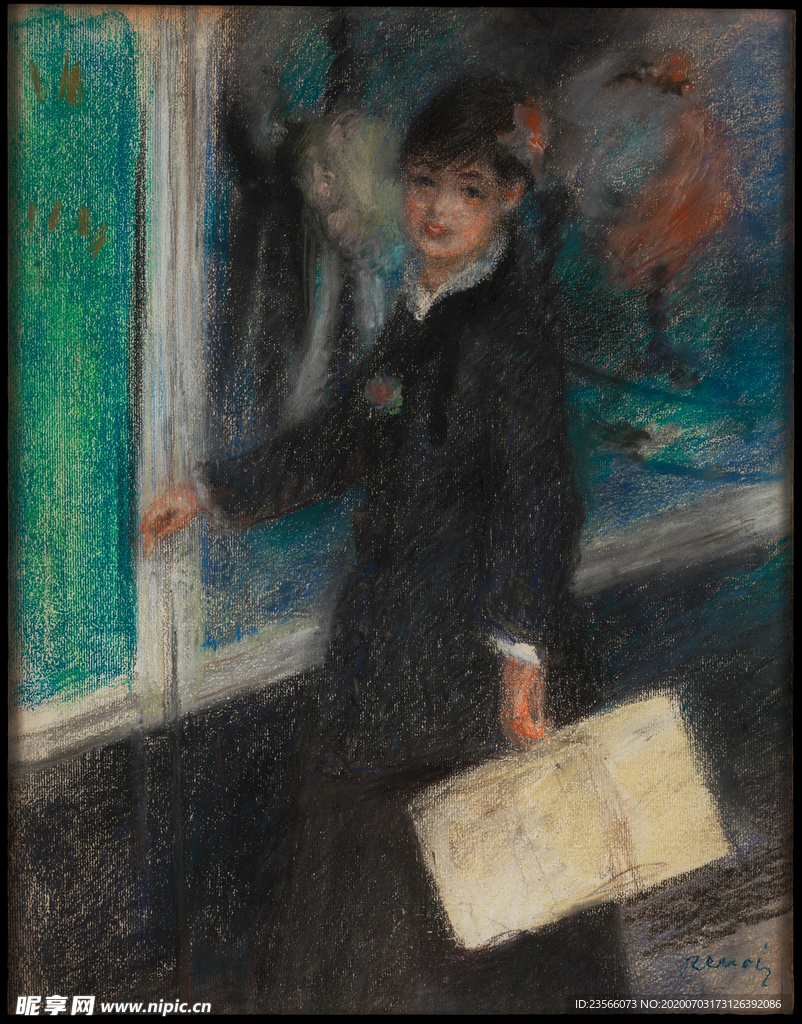 人物形象复古油画