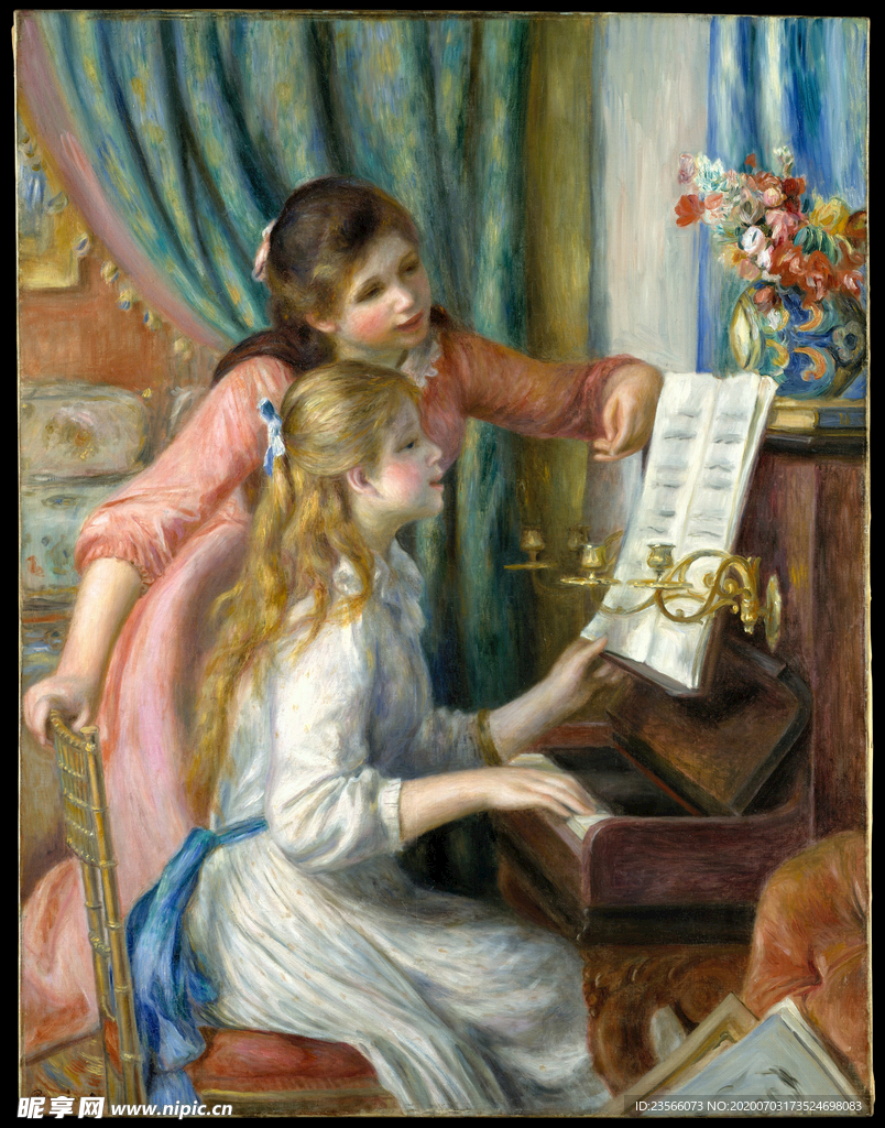 人物形象复古油画