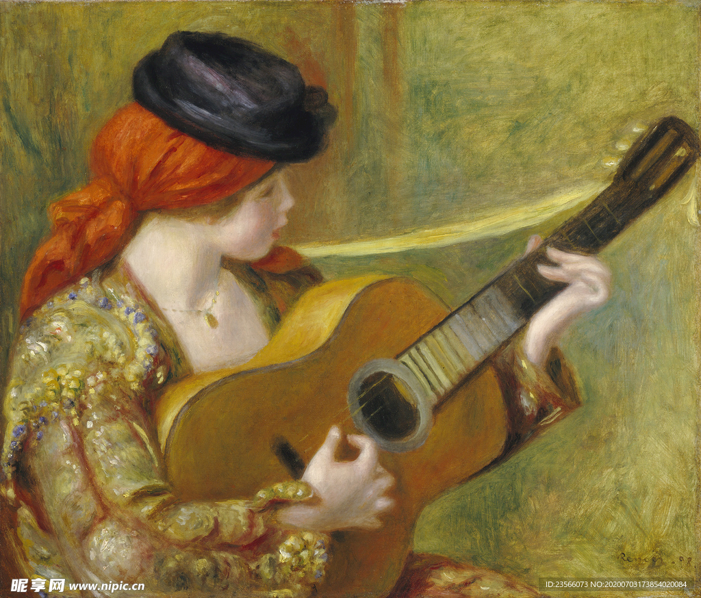 人物形象复古油画