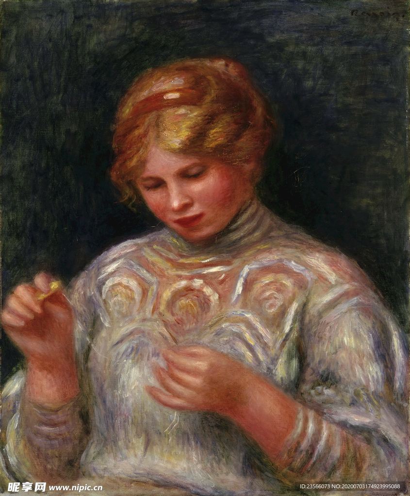 人物形象复古油画