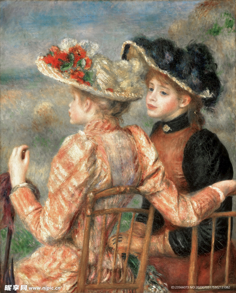 人物形象复古油画