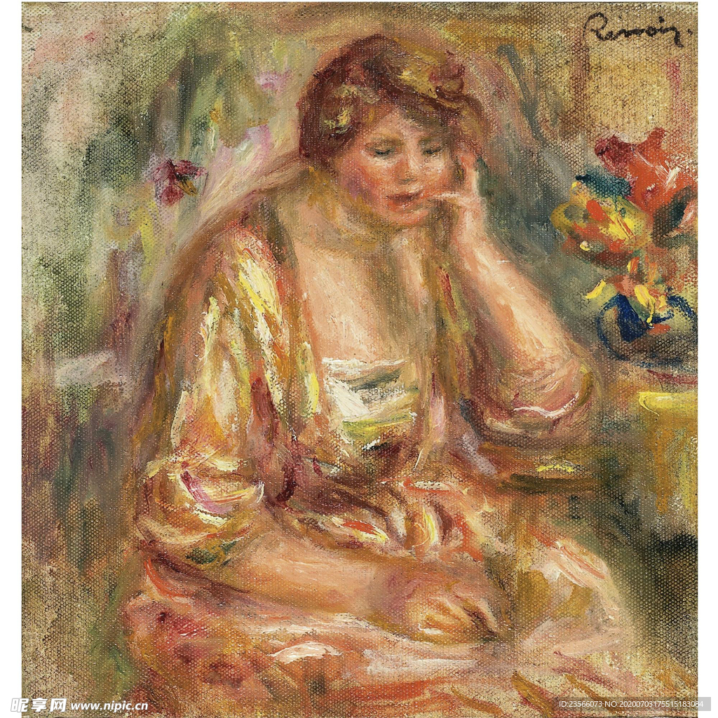 人物形象复古油画