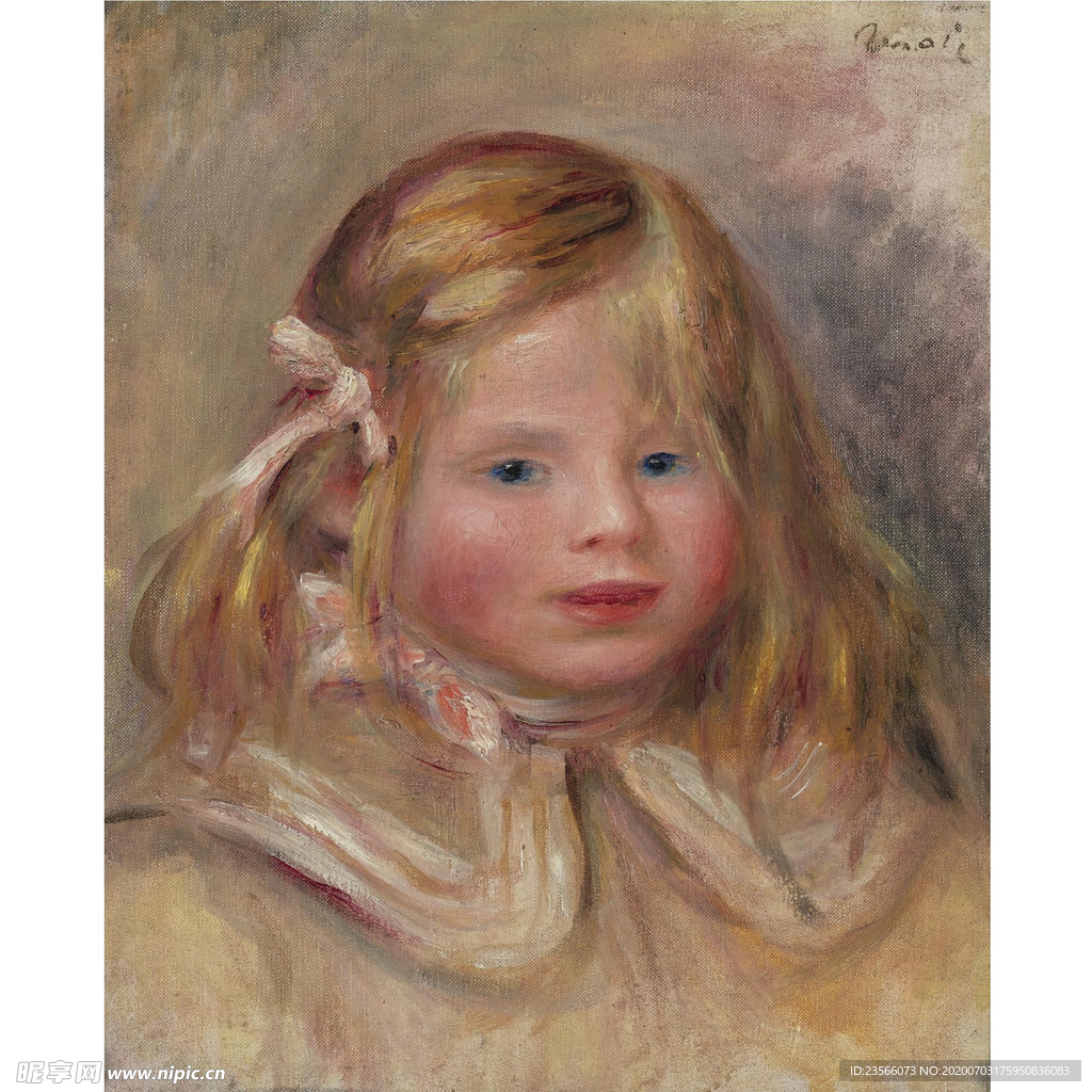 雷诺阿人物形象油画