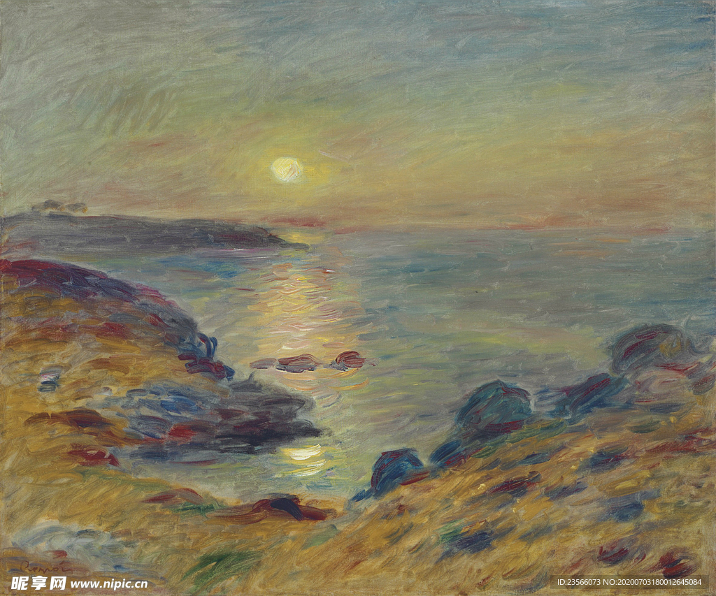 雷诺阿风景油画