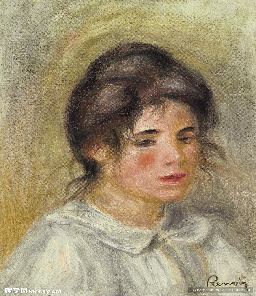 雷诺阿人物形象油画
