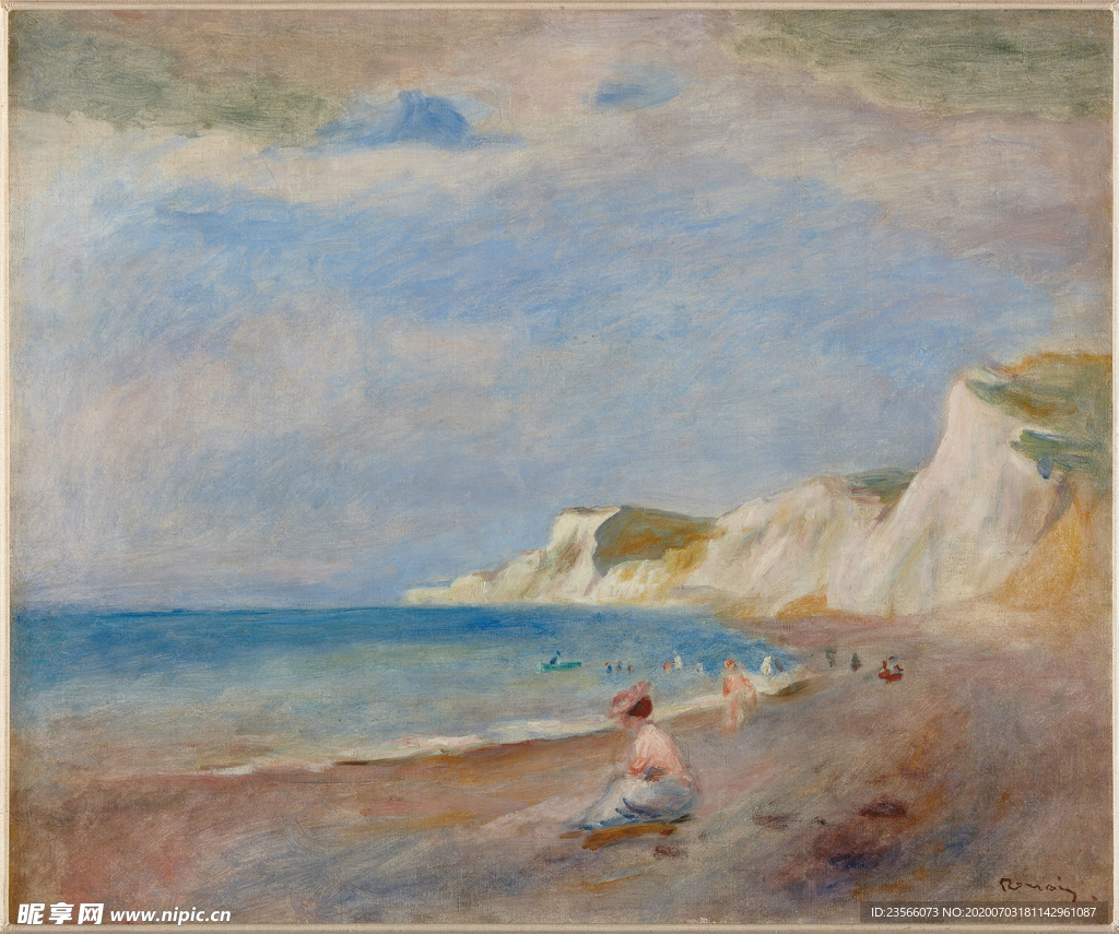 雷诺阿风景油画