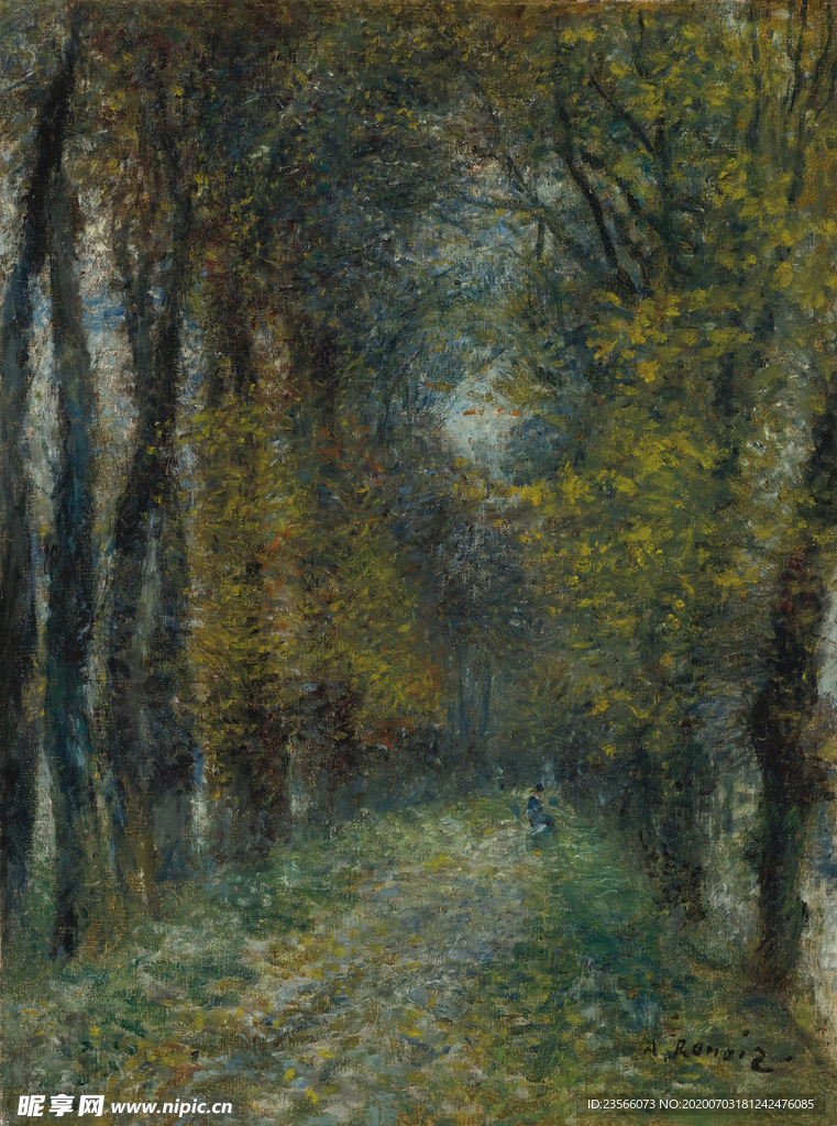 雷诺阿风景油画