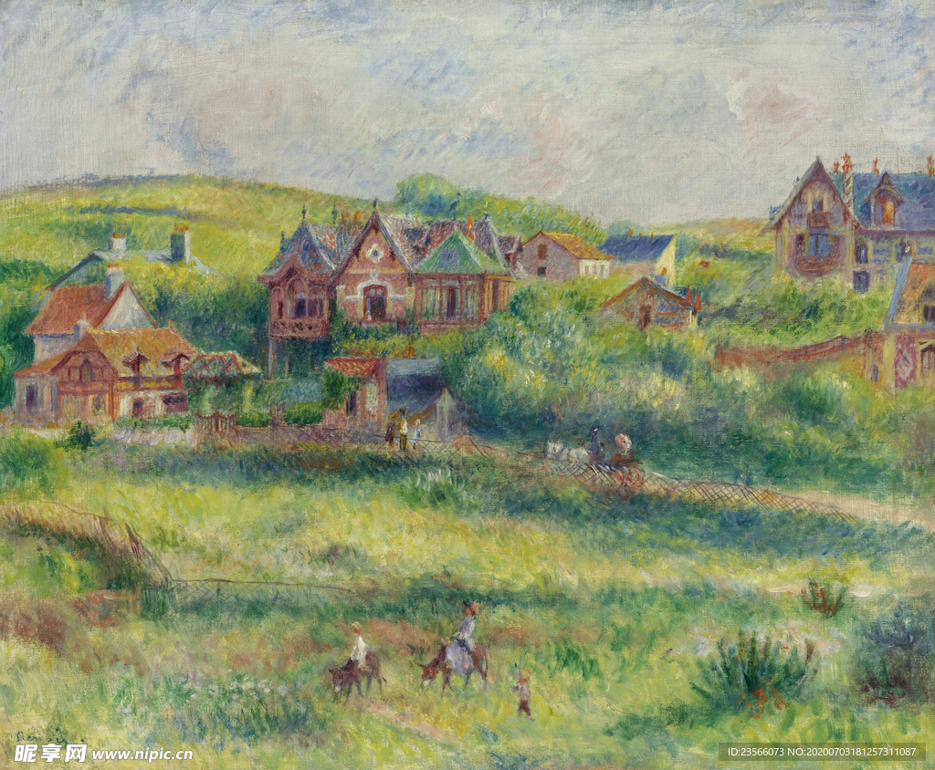 雷诺阿风景油画