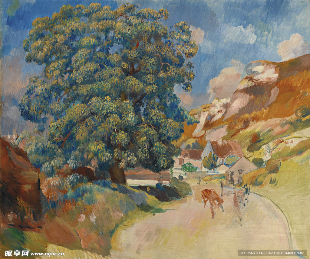 雷诺阿风景油画