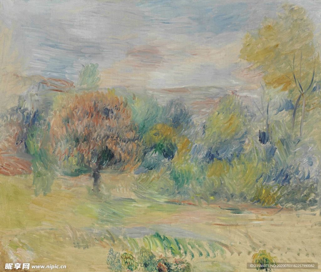 雷诺阿风景油画