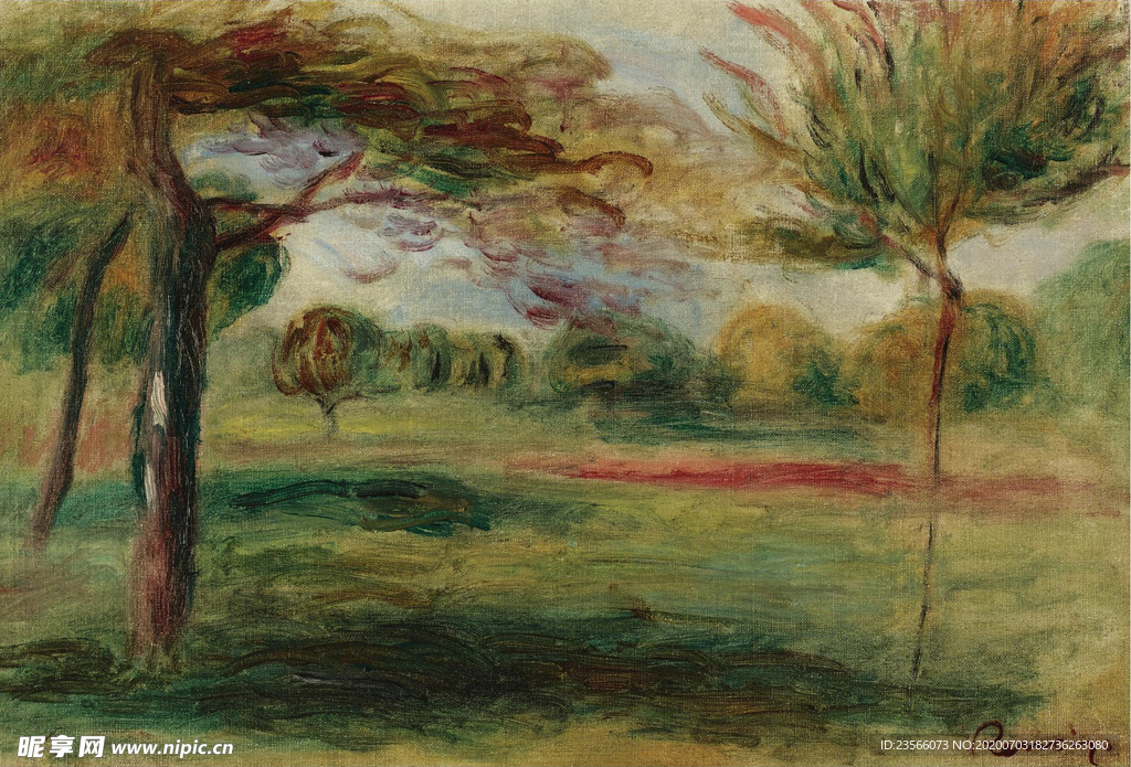 雷诺阿风景油画