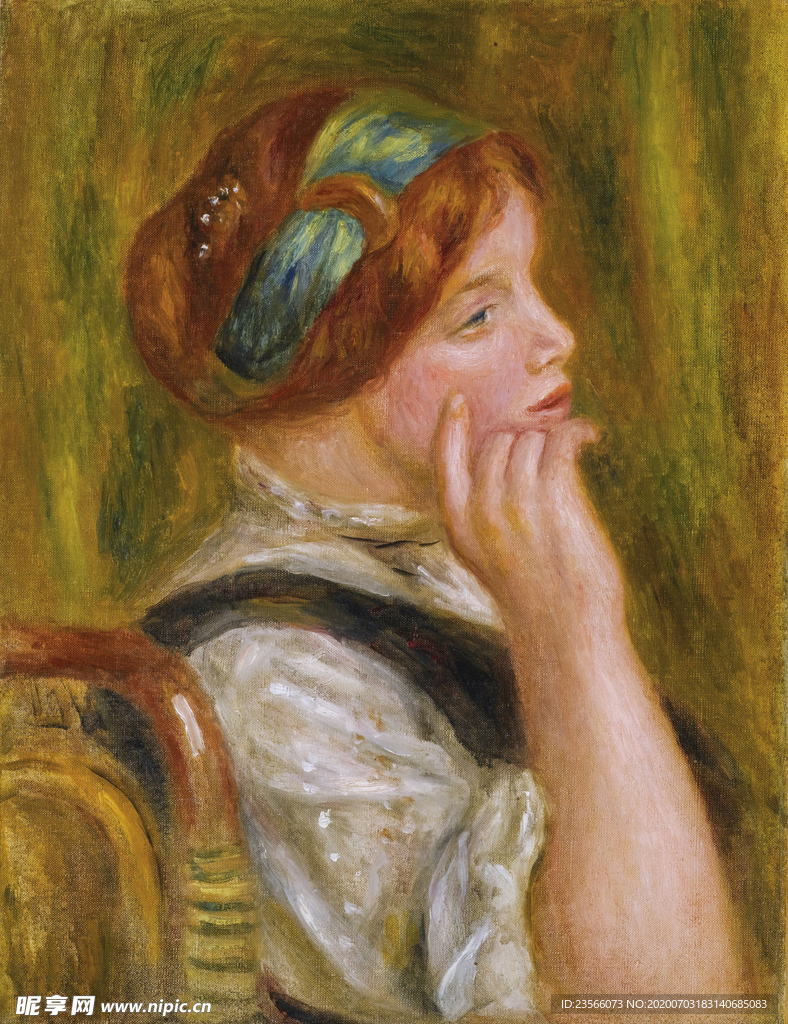 雷诺阿人物形象油画