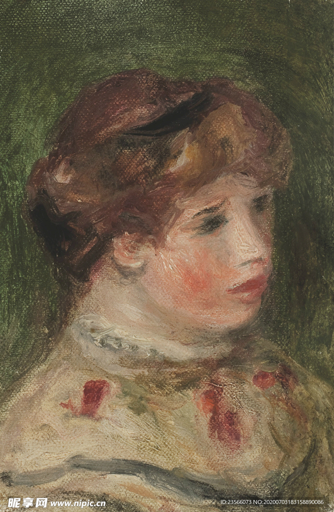 雷诺阿人物形象油画