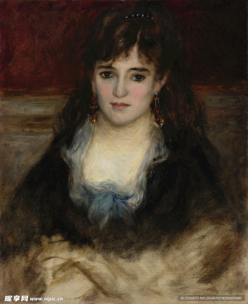 雷诺阿人物形象油画