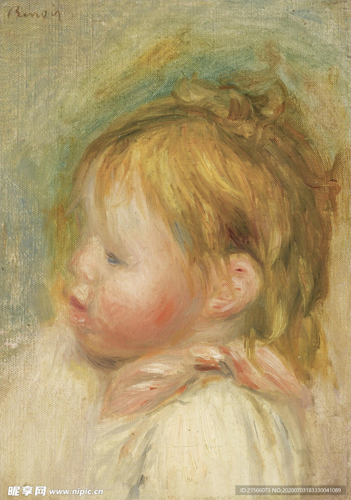 雷诺阿人物形象油画