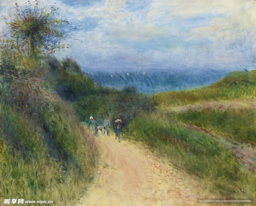 雷诺阿风景油画