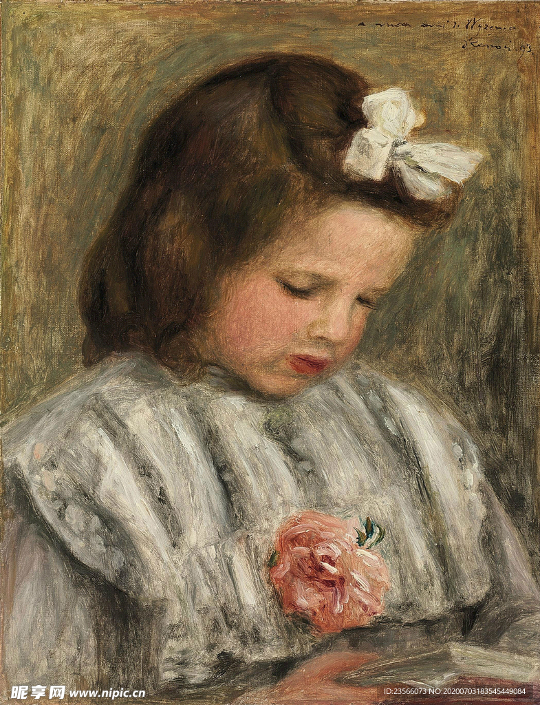 雷诺阿人物形象油画