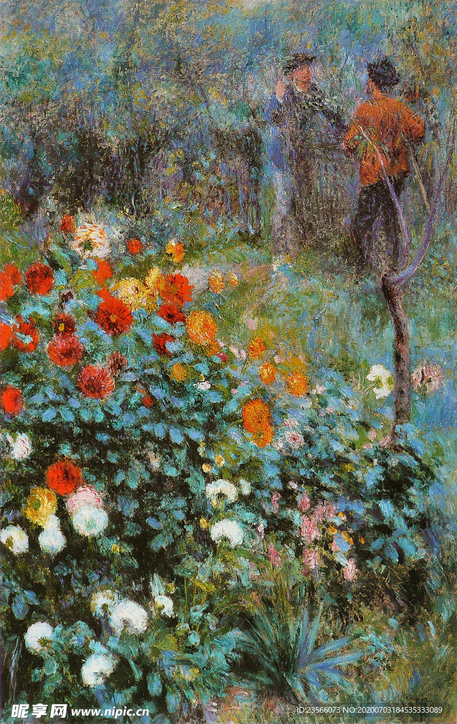 雷诺阿风景油画