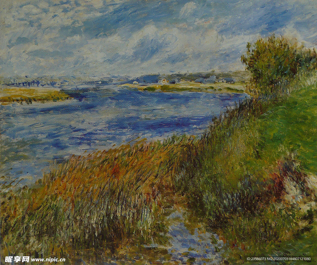 雷诺阿风景油画