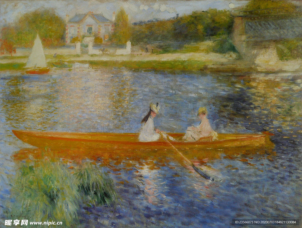 雷诺阿风景油画