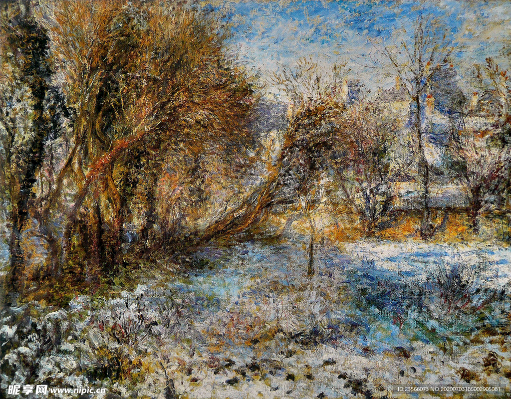 雷诺阿风景油画