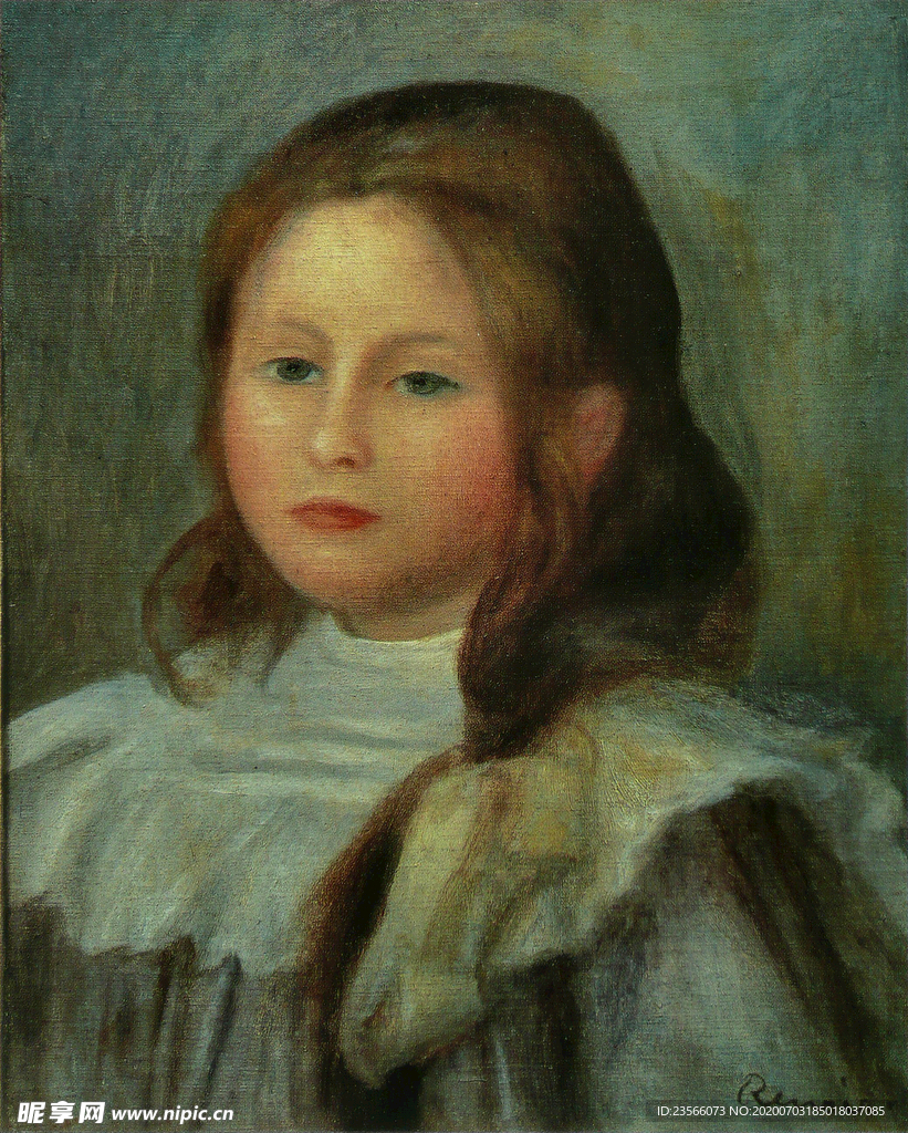 雷诺阿人物形象油画