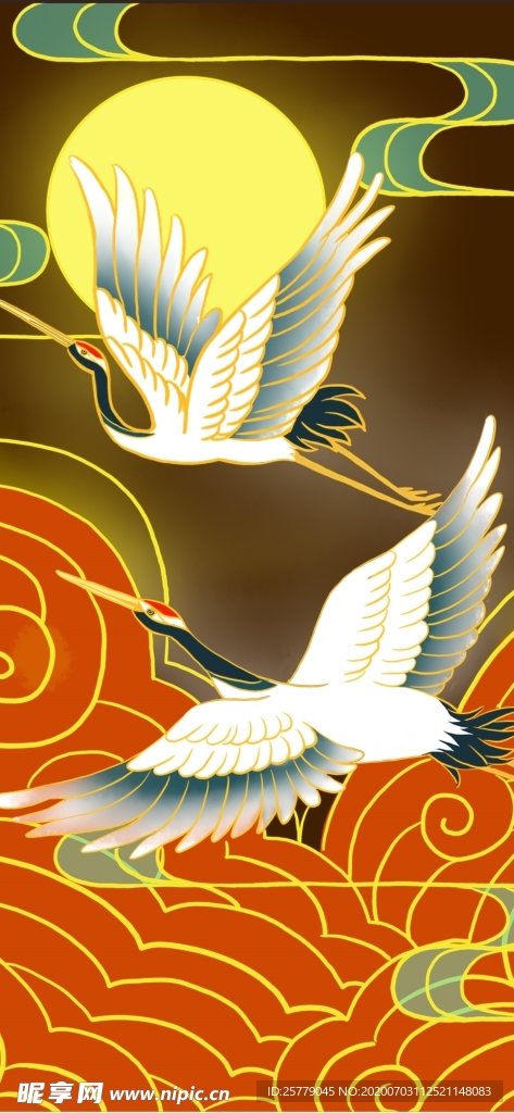 中国风精美潮流插画