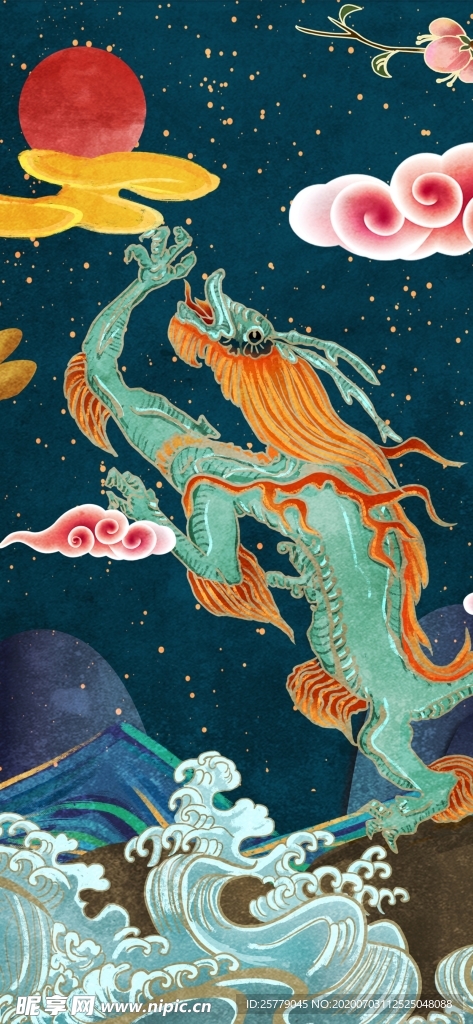 中国风精美潮流插画