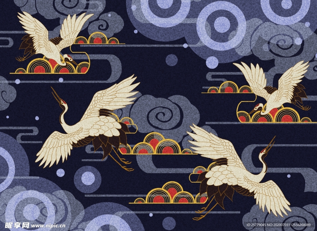 中国风精美潮流插画