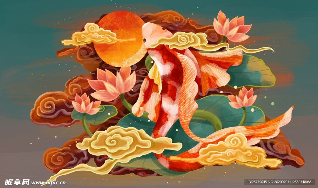 中国风精美潮流插画