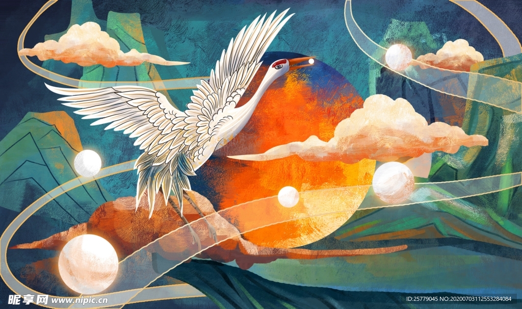 中国风精美潮流插画