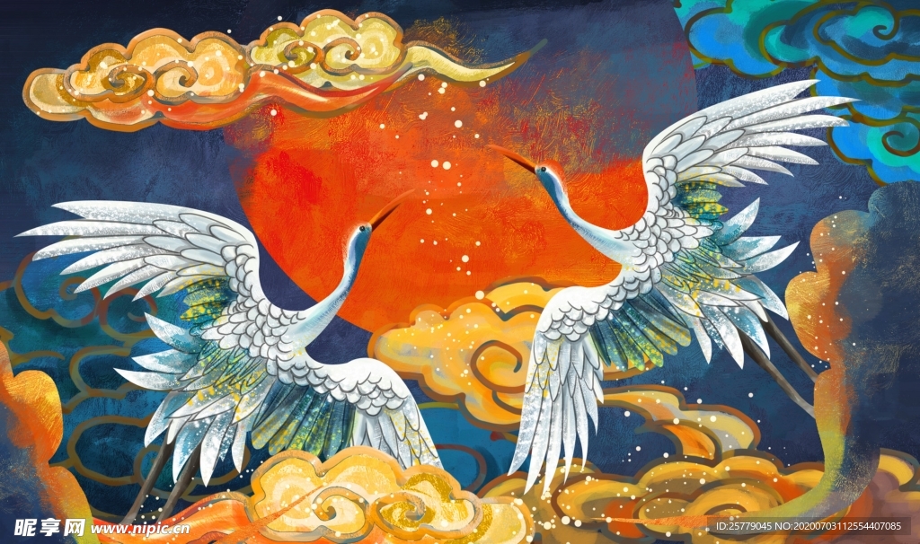 中国风精美潮流插画