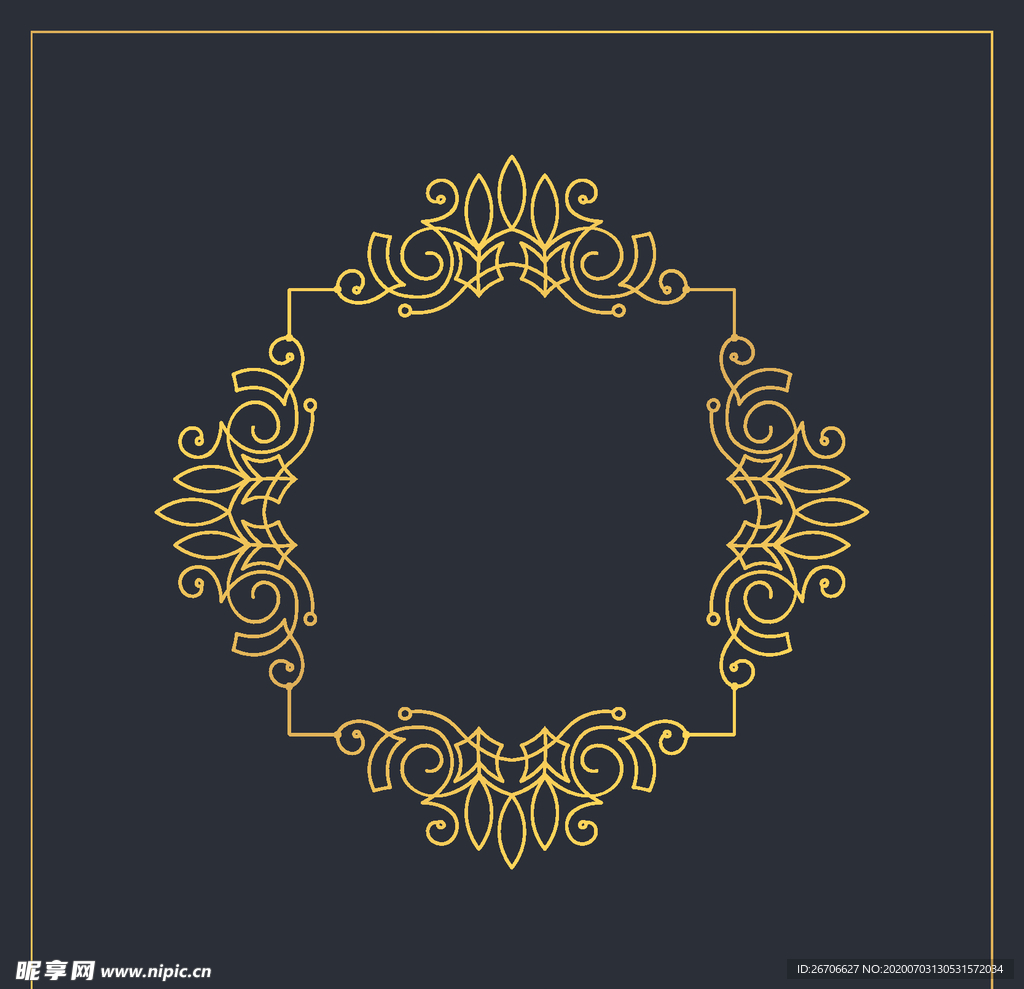 花纹边框矢量素材