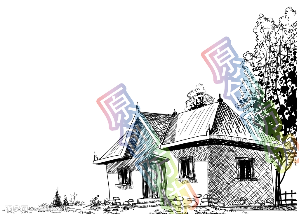 素描房屋