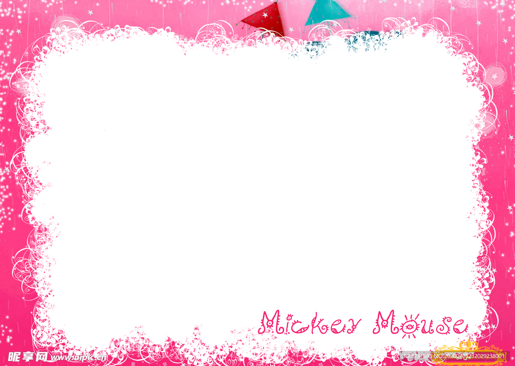 儿童粉色可爱相册模板