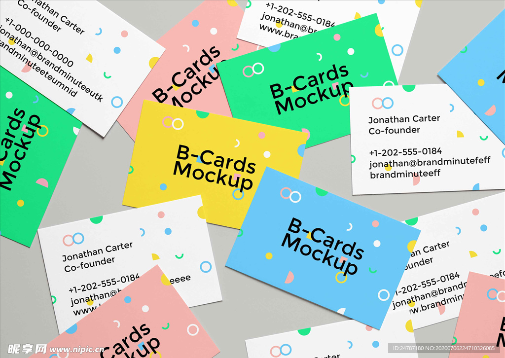 名片样机效果图