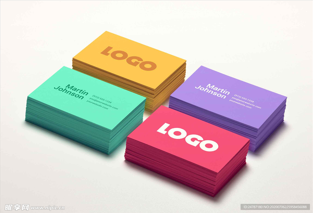 名片样机效果图