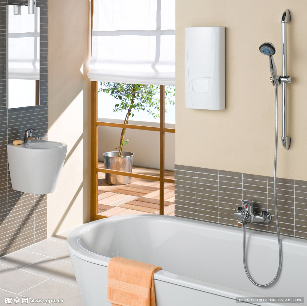 浴室洗手台花洒淋浴浴缸