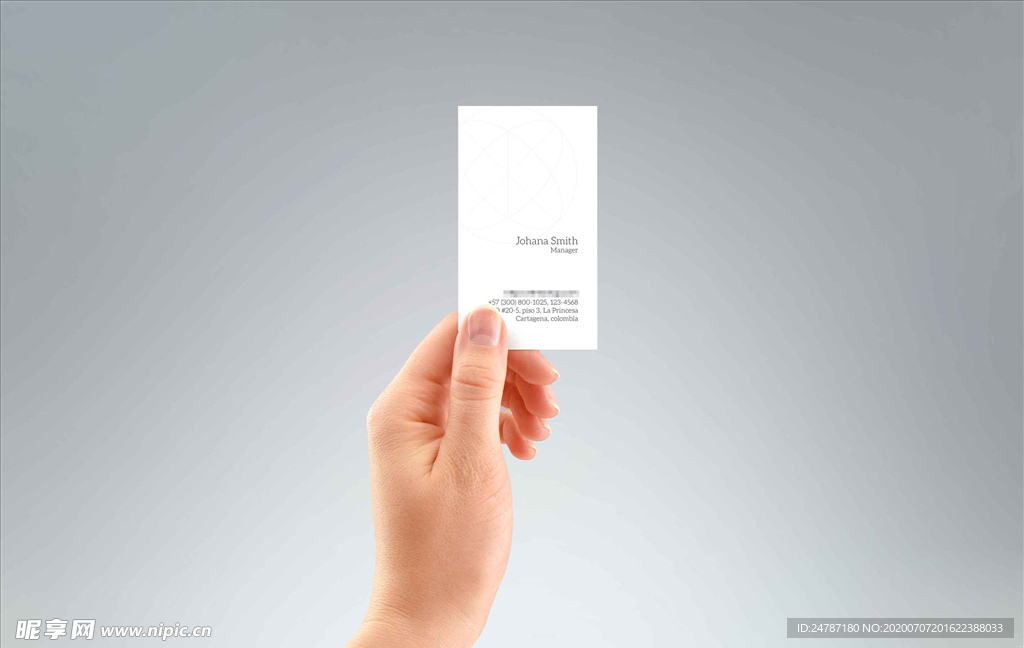 名片样机效果图