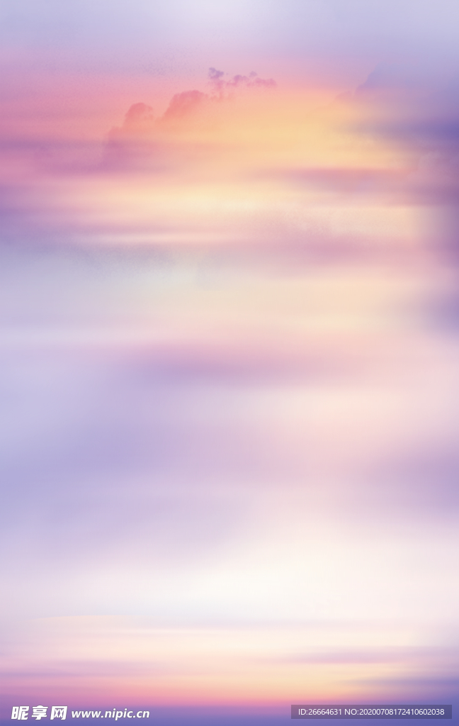 白云夕阳自然天空背景