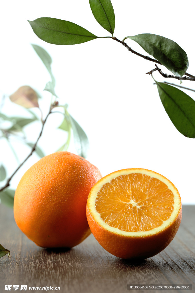 橙子鲜橙水果夏季背景素材